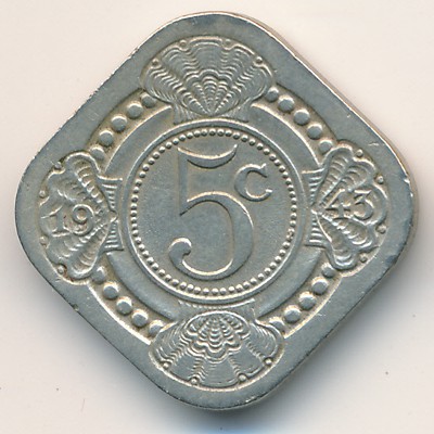 Кюрасао, 5 центов (1943 г.)