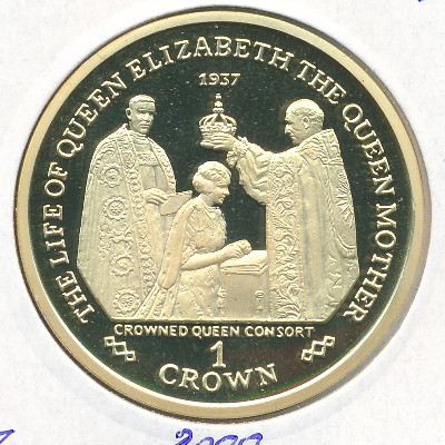 Gibraltar, 1 crown, 2000