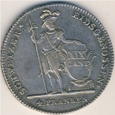 Люцерн, 4 франка (1813–1814 г.)