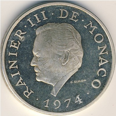 Монако., 100 франков (1974 г.)