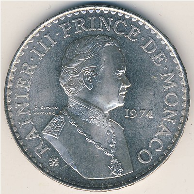 Monaco, 50 francs, 1974