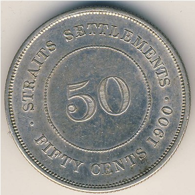 Стрейтс-Сетлментс, 50 центов (1886–1901 г.)
