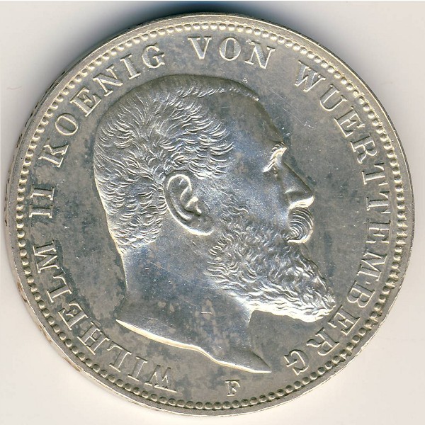Вюртемберг, 3 марки (1908–1914 г.)