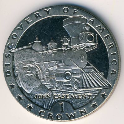 Isle of Man, 1 crown, 1992