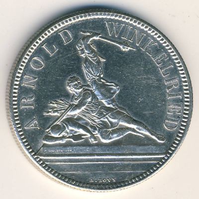 Switzerland., 5 francs, 1861