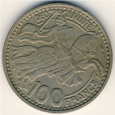 Monaco, 100 francs, 1950