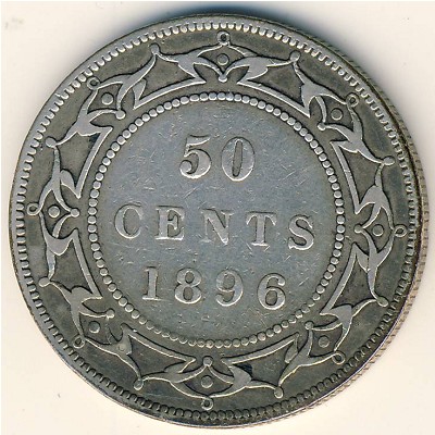 Newfoundland, 50 cents, 1870–1900
