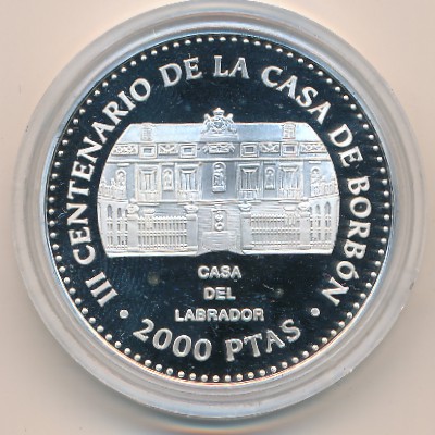 Spain, 2000 pesetas, 1998
