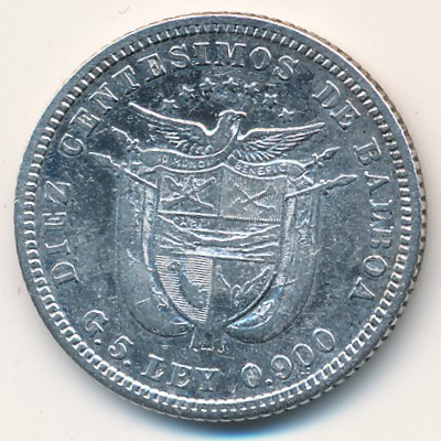 Panama, 10 centesimos, 1904