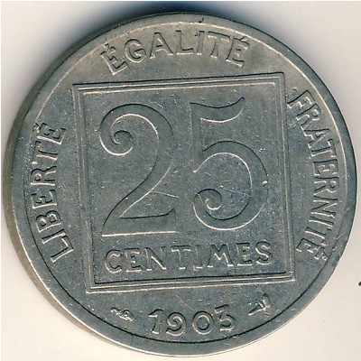 Франция, 25 сентим (1903 г.)
