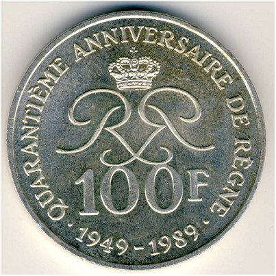Монако, 100 франков (1989 г.)