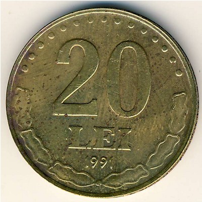 Румыния, 20 леев (1991–2003 г.)