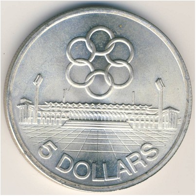 Singapore, 5 dollars, 1973