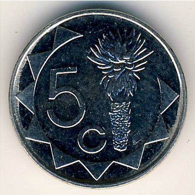 Намибия, 5 центов (1993–2015 г.)