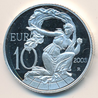 Italy, 10 euro, 2003