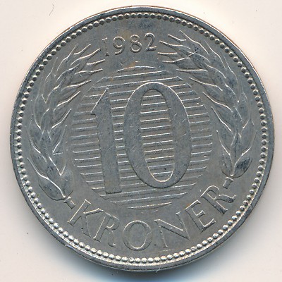 Дания, 10 крон (1982–1988 г.)