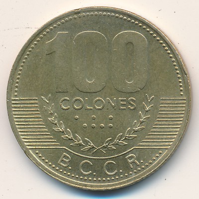 Коста-Рика, 100 колон (1997–1998 г.)