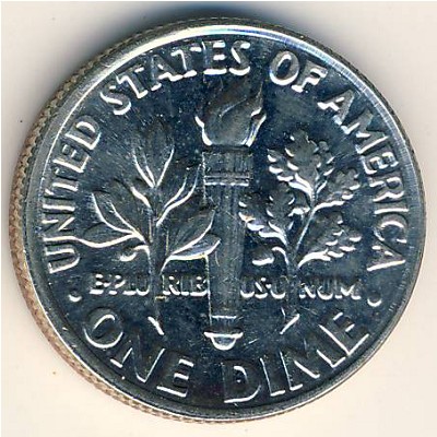 США, 1 дайм (1965–2021 г.)