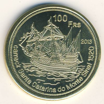 French Southern & Antarctic Territories., 100 francs, 2013