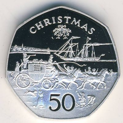 Isle of Man, 50 pence, 1980