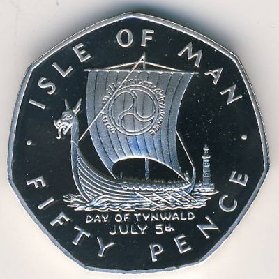 Остров Мэн, 50 пенсов (1980 г.)