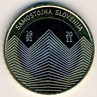 Slovenia, 3 euro, 2011