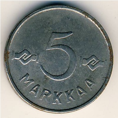 Finland, 5 markkaa, 1952–1953