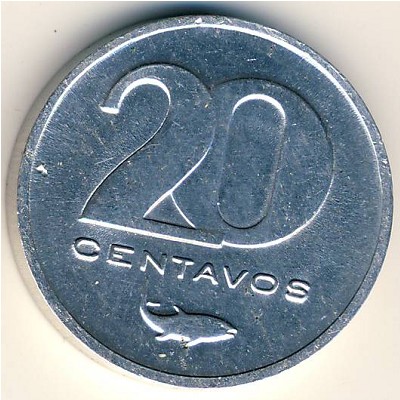 Cape Verde, 20 centavos, 1977–1980