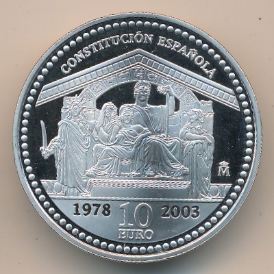 Spain, 10 euro, 2003