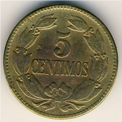 Venezuela, 5 centimos, 1944