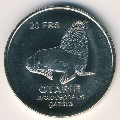 Kerguelen Islands., 20 francs, 2011