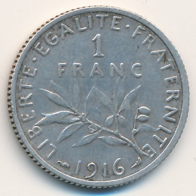 Франция, 1 франк (1898–1920 г.)