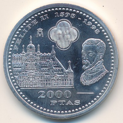 Испания, 2000 песет (1998 г.)