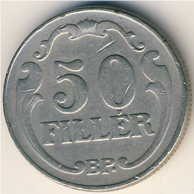 Hungary, 50 filler, 1926–1940