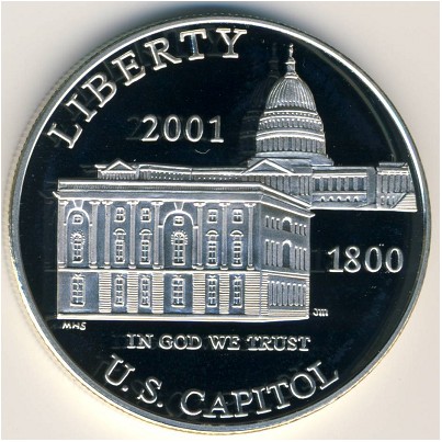 США, 1 доллар (2001 г.)