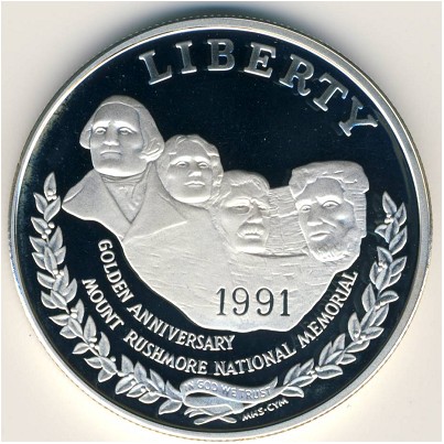 США, 1 доллар (1991 г.)