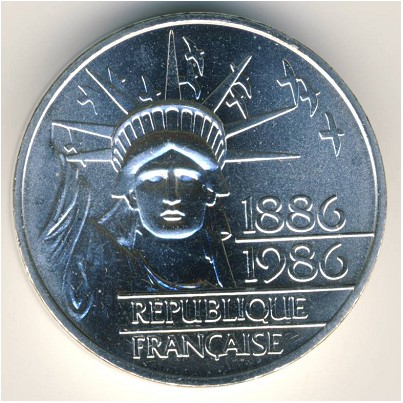 France, 100 francs, 1986
