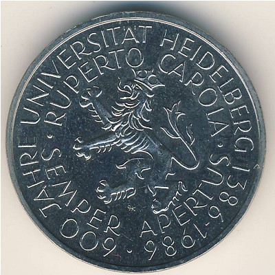 ФРГ, 5 марок (1986 г.)