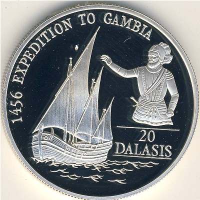 The Gambia, 20 dalasis, 1993