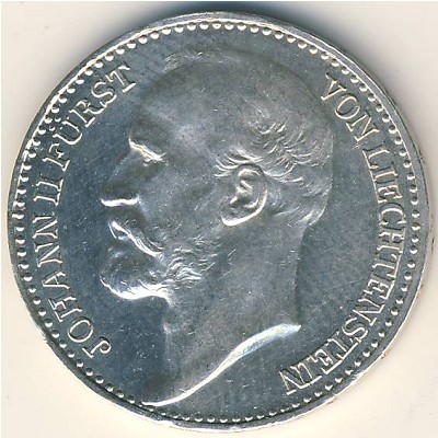 Liechtenstein, 1 krone, 1900–1915