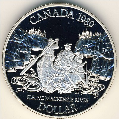 Canada, 1 dollar, 1989