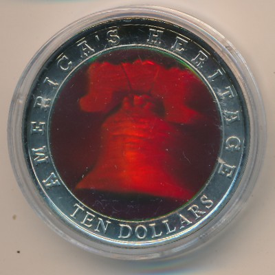 Liberia, 10 dollars, 2001