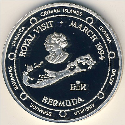 Бермудские острова, 2 доллара (1994 г.)