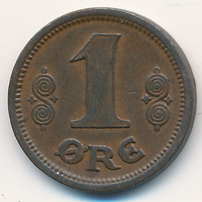 Дания, 1 эре (1913–1917 г.)