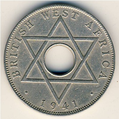 Британская Западная Африка, 1/2 пенни (1937–1947 г.)