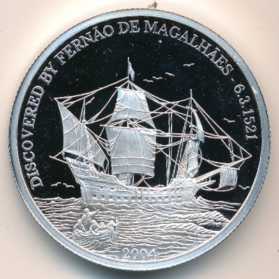Mariana Islands., 5 dollars, 2004