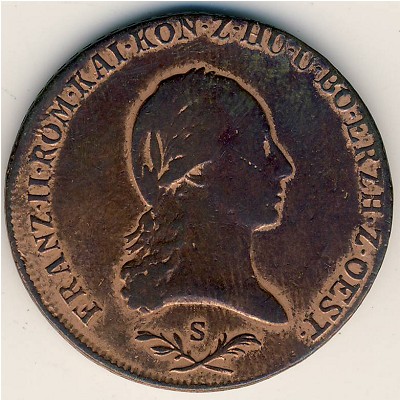 Austria, 6 kreuzer, 1800