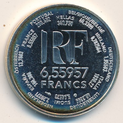 Франция, 6.55957 франков (2001 г.)