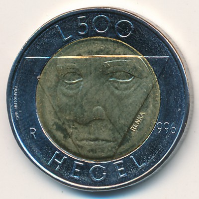 San Marino, 500 lire, 1996