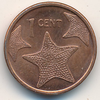 Bahamas, 1 cent, 2009–2015